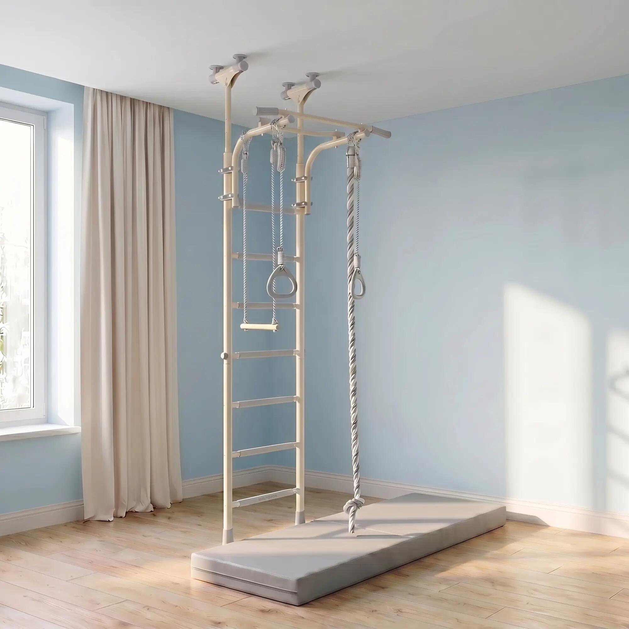 Espaldera para habitación infantil Kometa-5 con accesorios 3/7