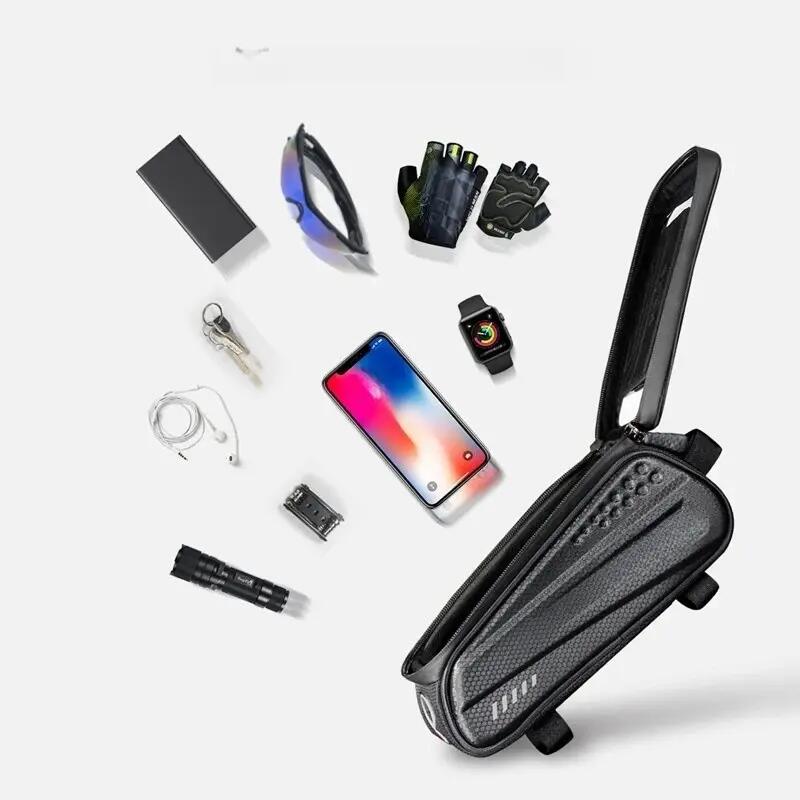 Sacoche de cadre pour vélo avec porte-téléphone WILD MAN 4/7