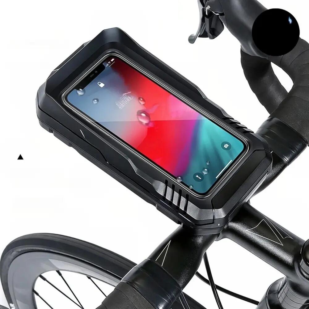 Fietstas voor stuur waterdicht met telefoonhouder WILD MAN 2/5