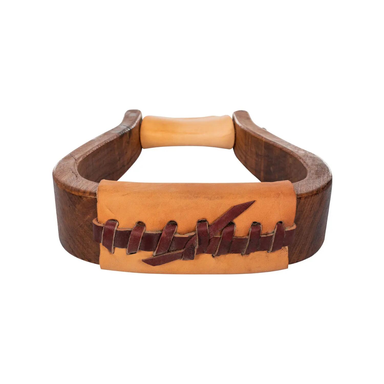 Staffa western en bois avec banc large 4/4
