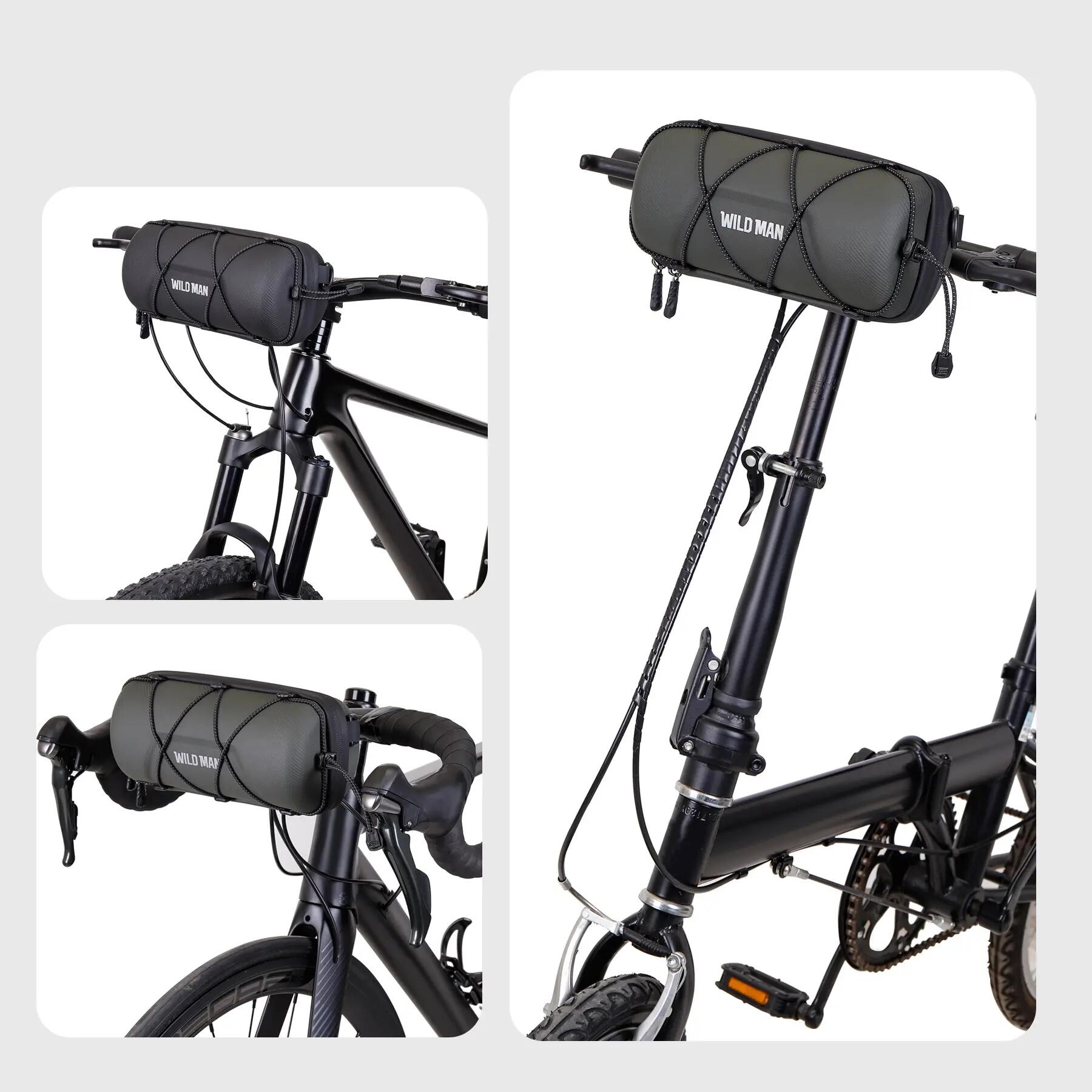 Bolsa de manillar bicicleta plegable WILD MAN 3/6