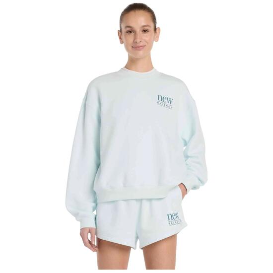 Felpa New Balance modello Sudadera New Balance Reimagined Fleece Crew per unisex