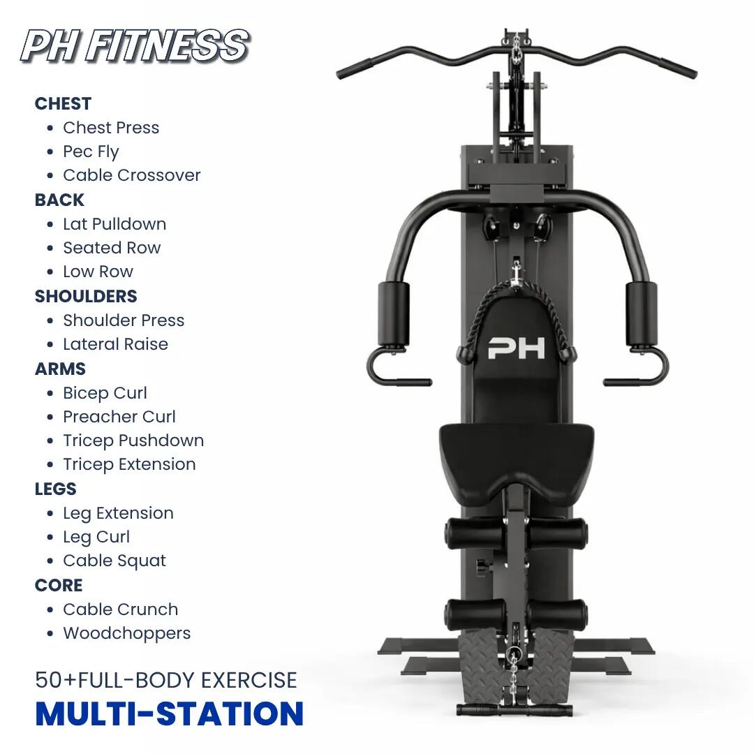 Estação de musculação profissional com módulo de pernas – 100 kg 5/8