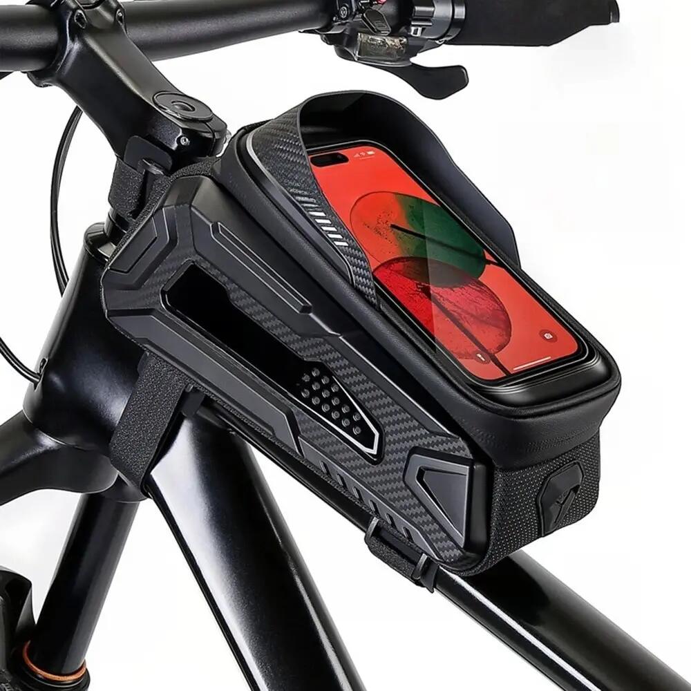 Borsa telaio bici con supporto telefono touch WILD MAN 2/4