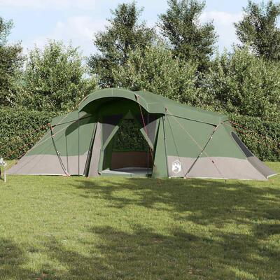 Tent - camping - 6-persoons familietent - waterdicht - groen