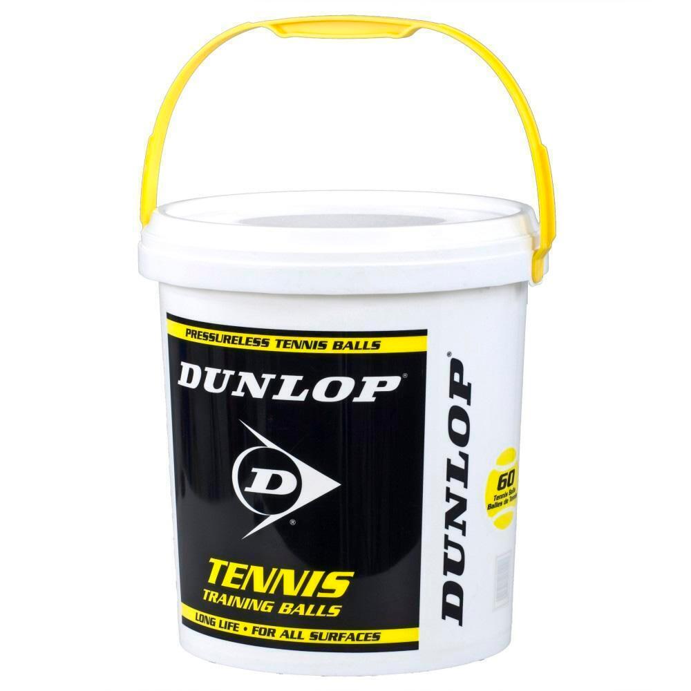 DUNLOP Trainer Tennis Balls (Pack of 60) (Yellow)