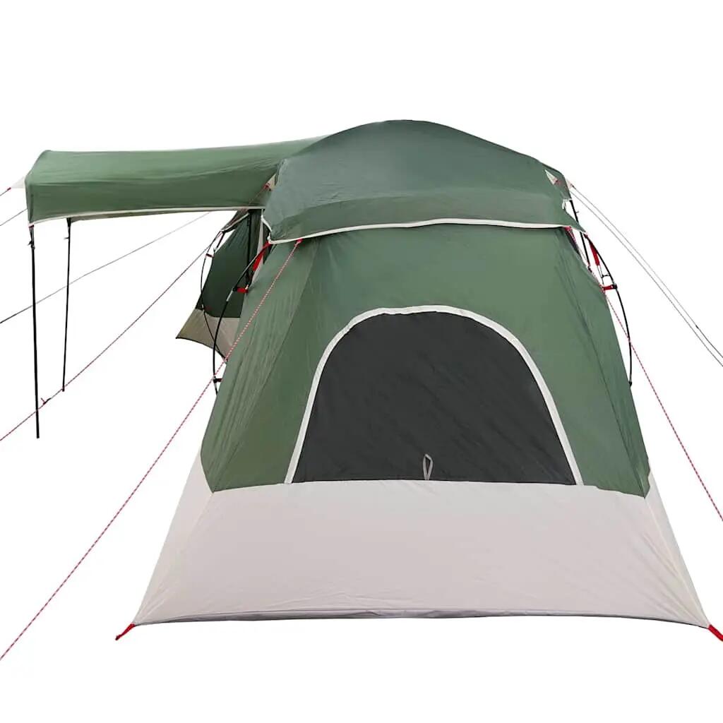 Tent - camping - 6-persoons familietent - waterdicht - groen 6/8