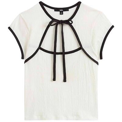 Maglia a maniche corte Vans modello Camisetas Vans Kari Tie Neck Top C per donne