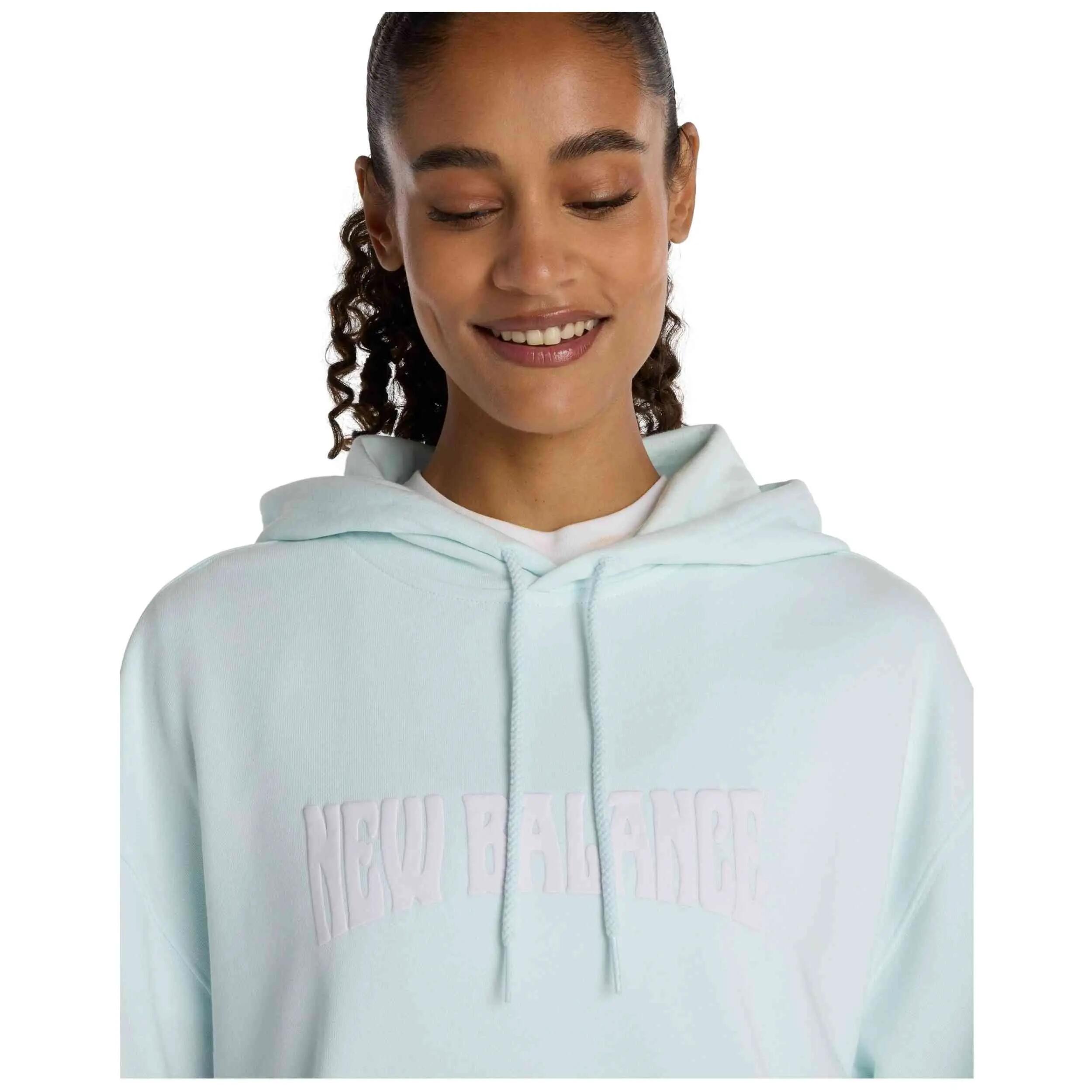 Camisola New balance modelo Sudadera con capucha New Balance Wavy O para unissex 4/7