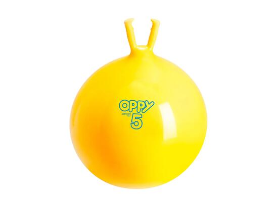 Gymnic Oppy Palla gonfiabile con maniglie Ø 50 cm gialla gioco e coordinazione