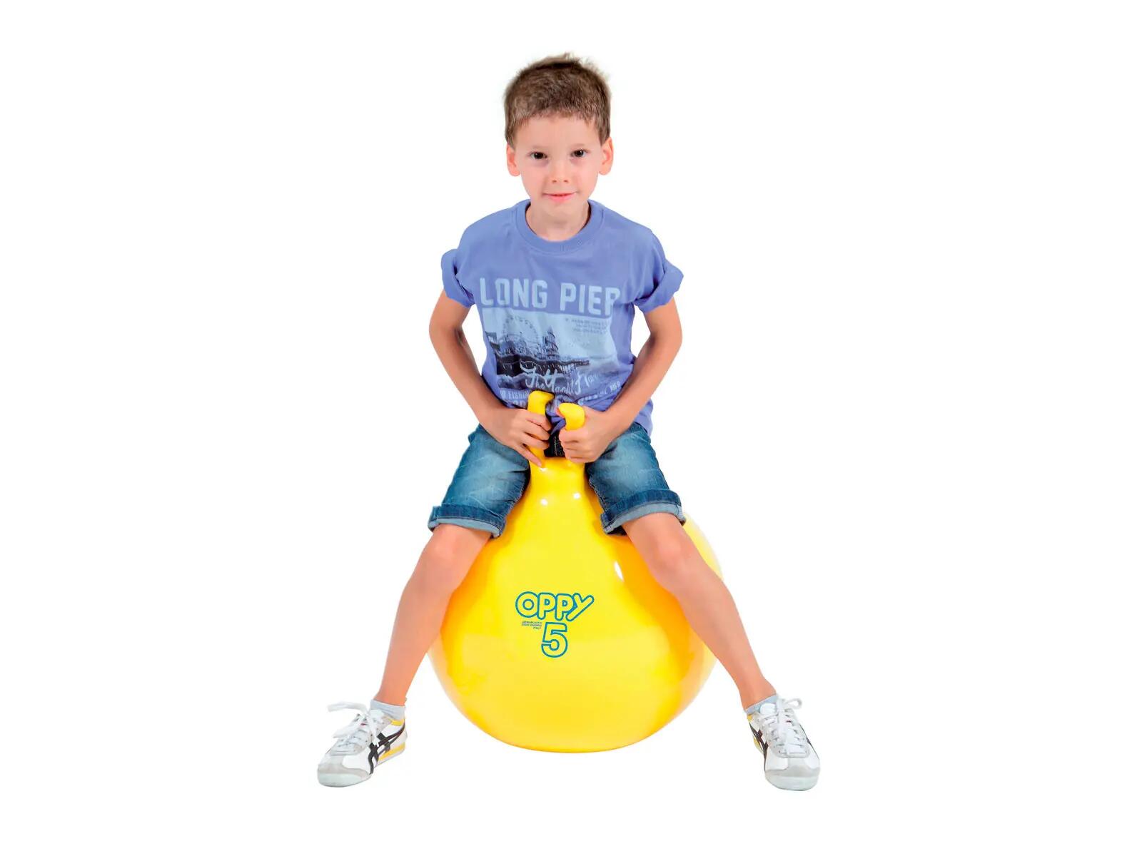 Gymnic Oppy Palla gonfiabile con maniglie Ø 50 cm gialla gioco e coordinazione 2/4