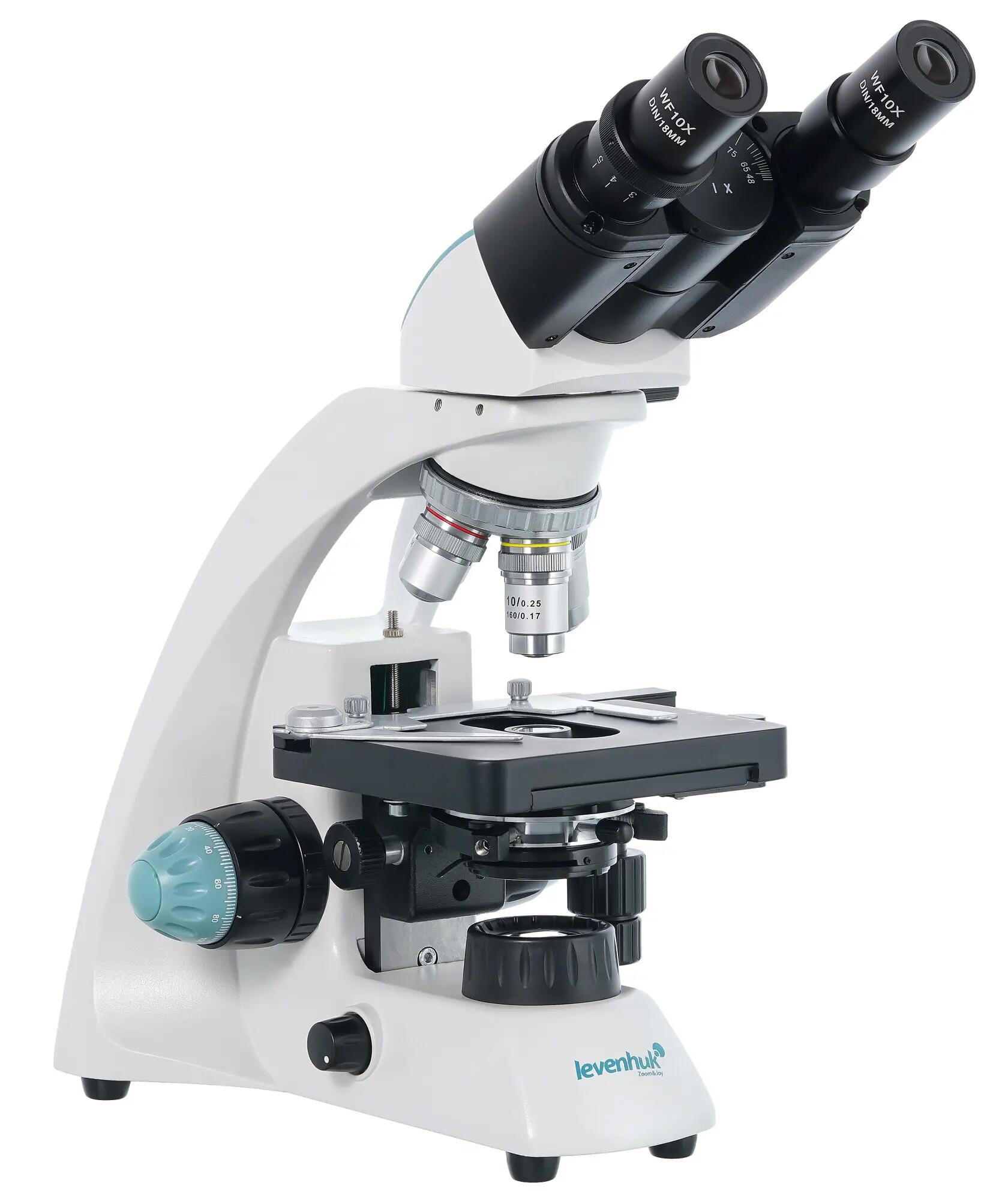 Microscopio binoculare 40-1000x acromatico alogeno - Levenhuk 500B 4/6
