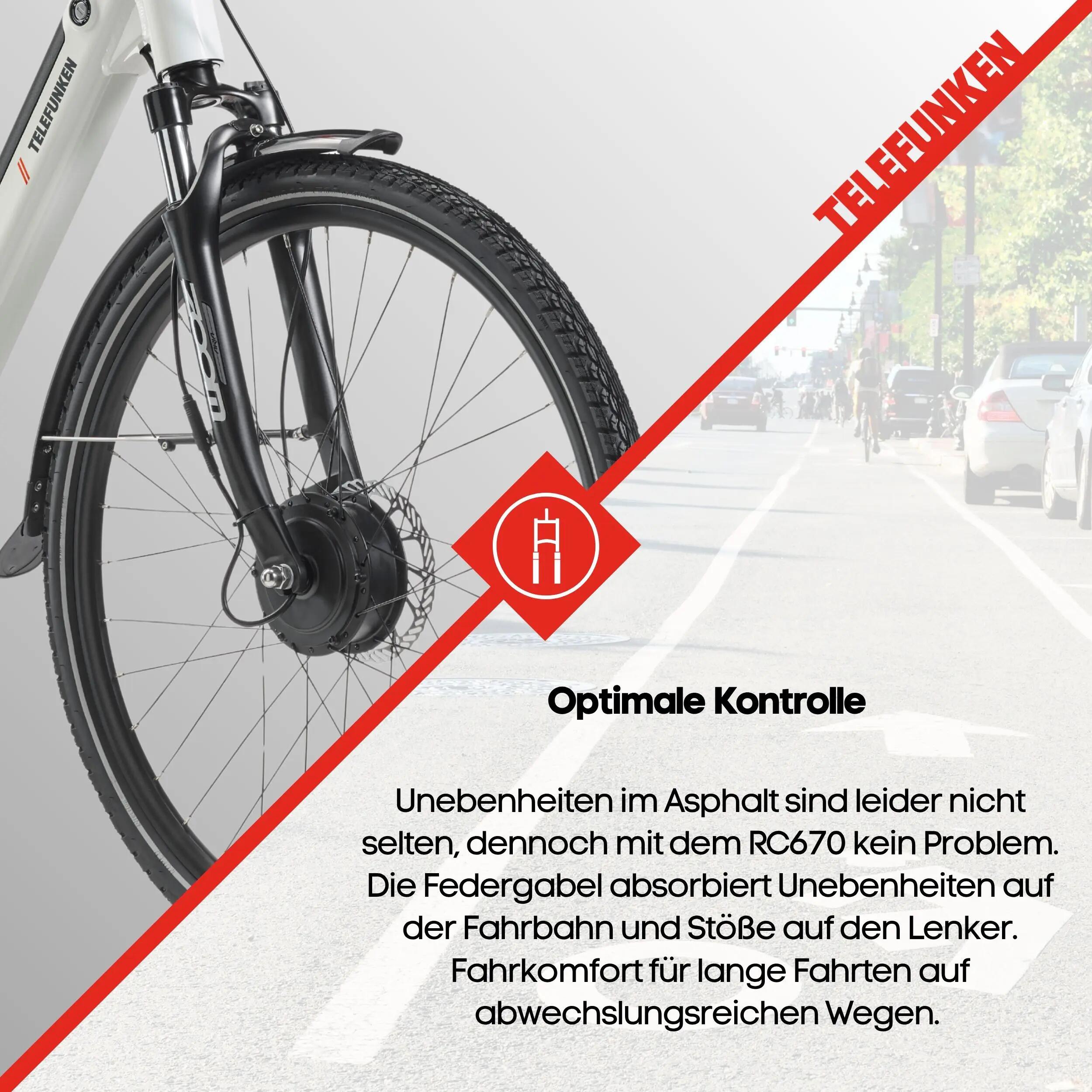 E-Bike RC670 28 Zoll 7-Gang Pedelec City Elektrofahrrad Frontmotor 489,6 Wh 7/7
