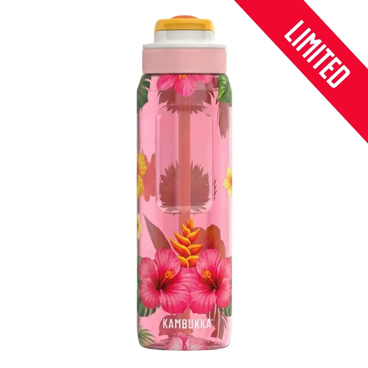 Butelka na wodę ze słomką Lagoon 1000ml Tropical Bloom 2/5