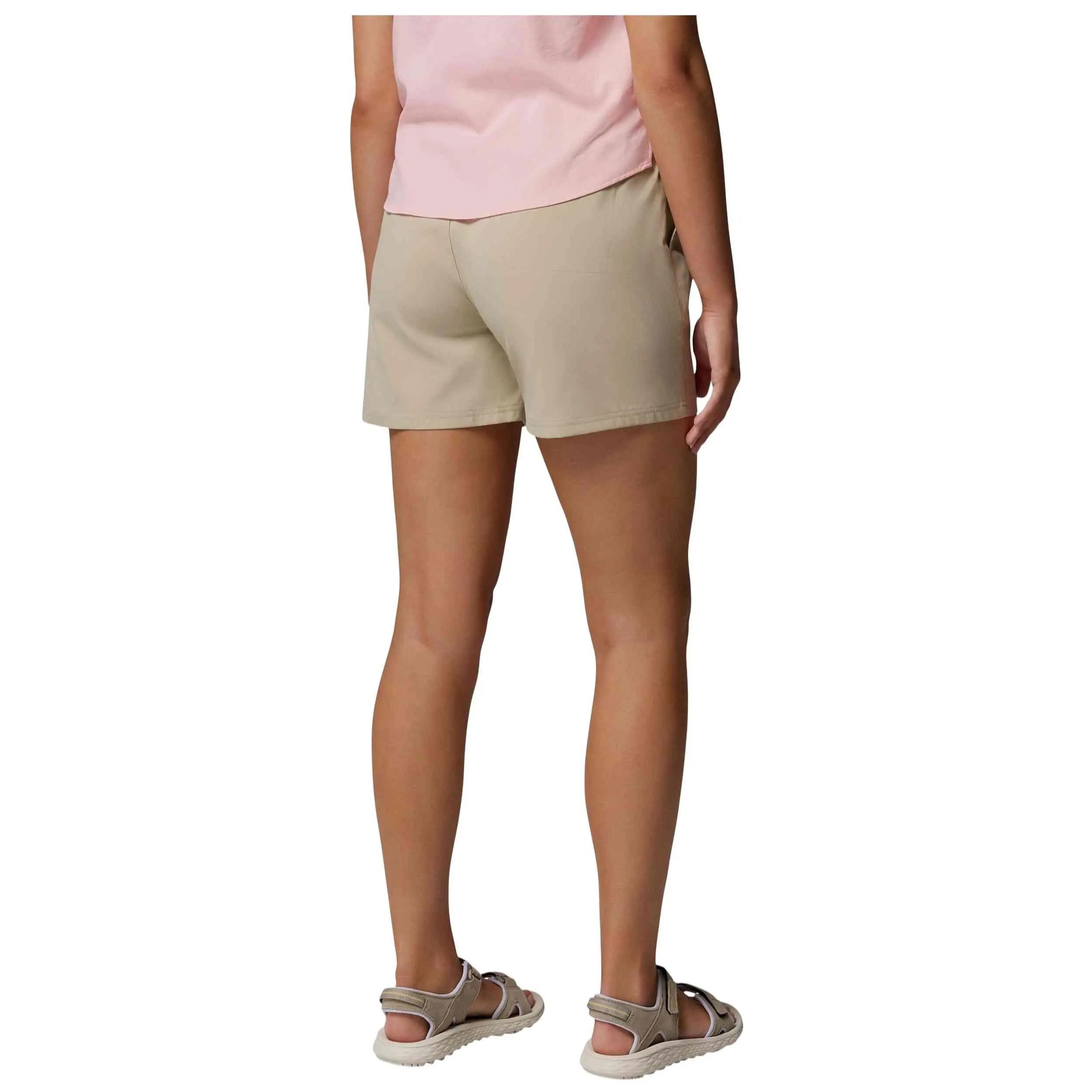 Calções Columbia modelo Pantalón corto Columbia Cedar Crest beige para mulheres 3/5