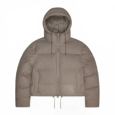 Giacca Rains Modello Alta Short Puffer Jacket W3t Colore Nero