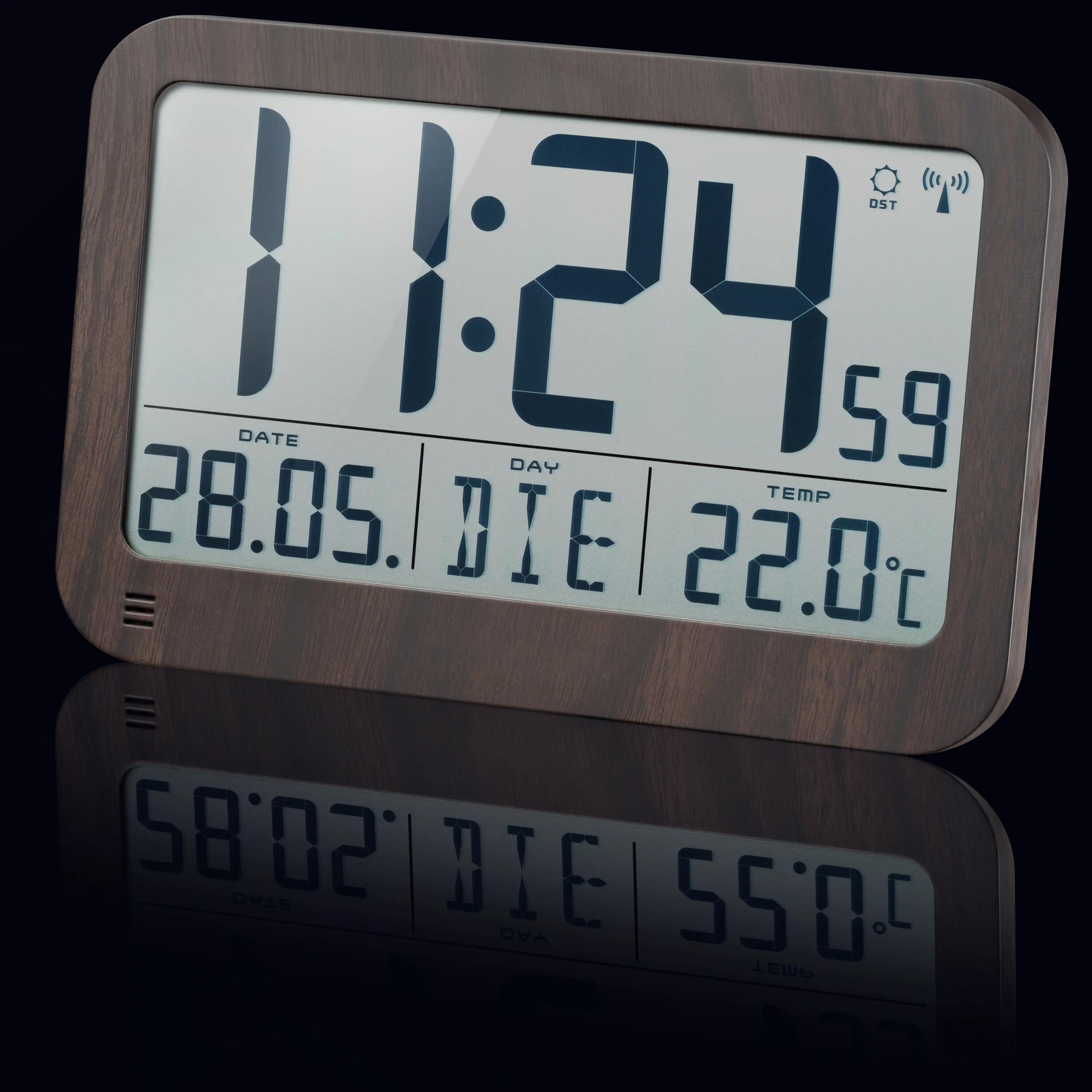 Orologio da tavolo e da parete  MyTime MC LCD effetto legno 225x150 mm 5/5