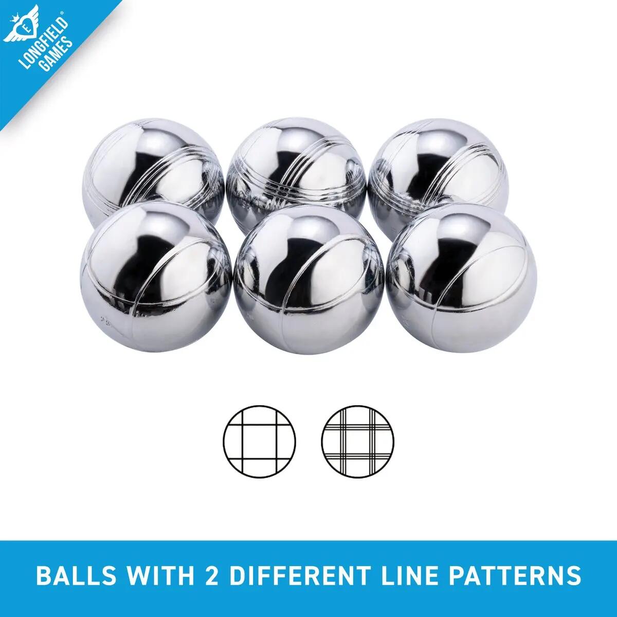 Sportec Set de pétanque en sac - 6 boules 5/5