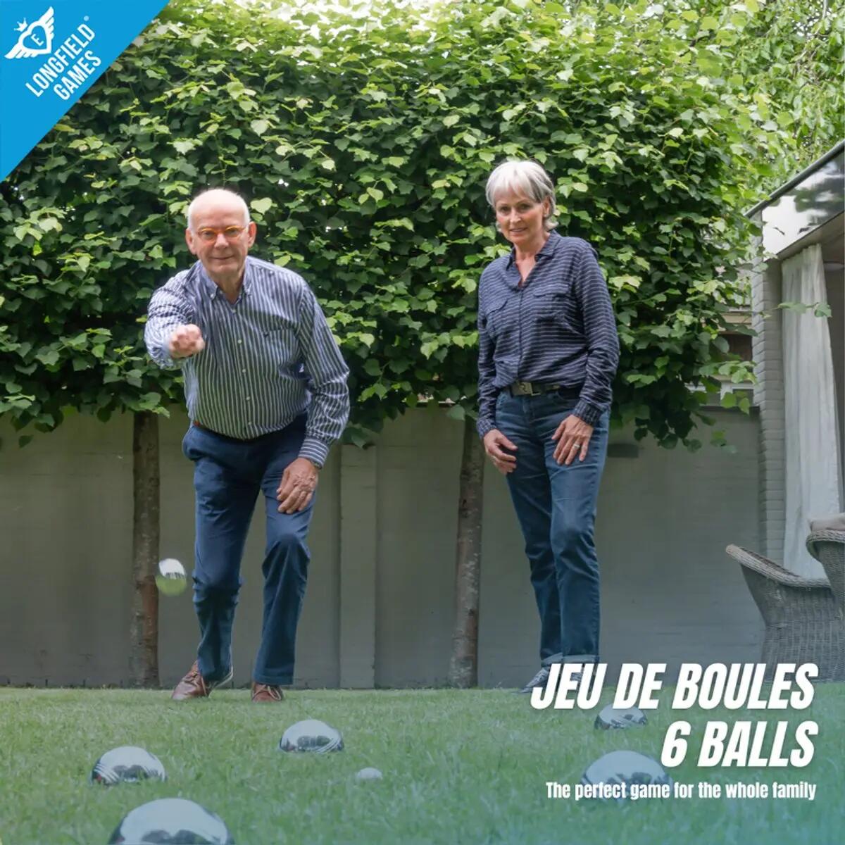 Sportec Set de pétanque en sac - 6 boules 3/5