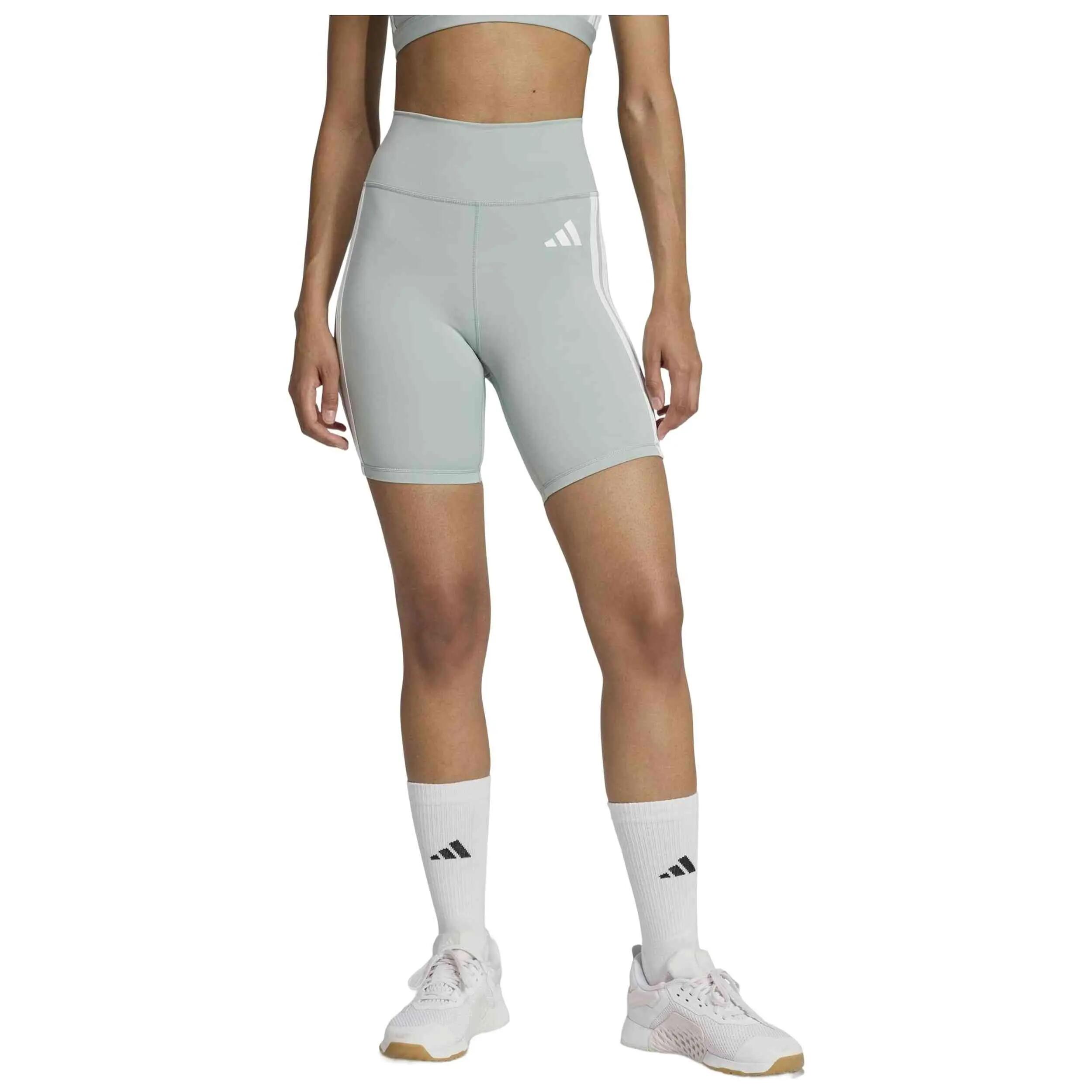 Pantaloncini Adidas modello Malla corta adidas Optime Essentials 3-Str per donne 2/5