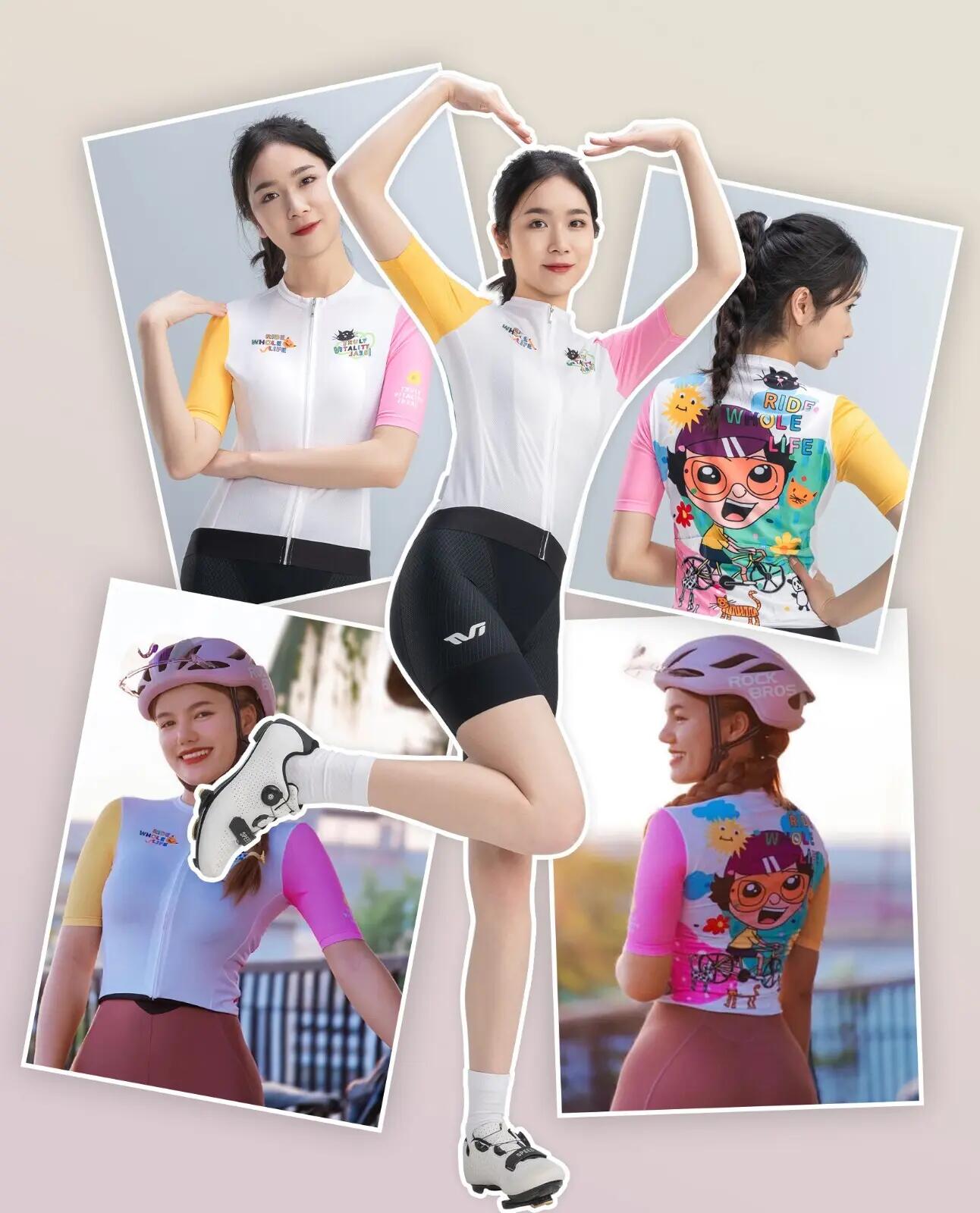 TVI Maillot de cyclisme à manches courtes pour femme 8/8