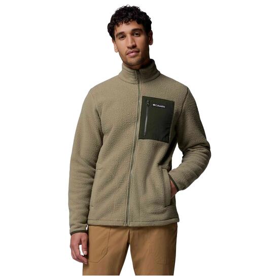 Felpa Columbia modello Forro polar Columbia Jasper Ridge Pebbled Full per uomini