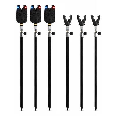 Fish-xpro beetmelder bankstick set - 3 hengels - 6 banksticks 50 cm