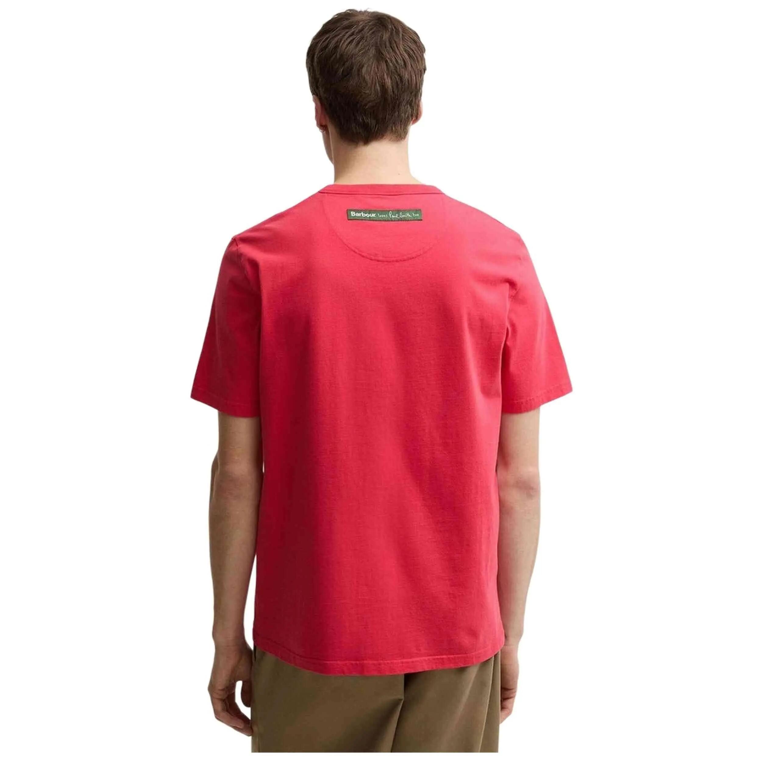 Maglia a maniche corte Barbour modello MTS1616RE51 per uomini 5/5