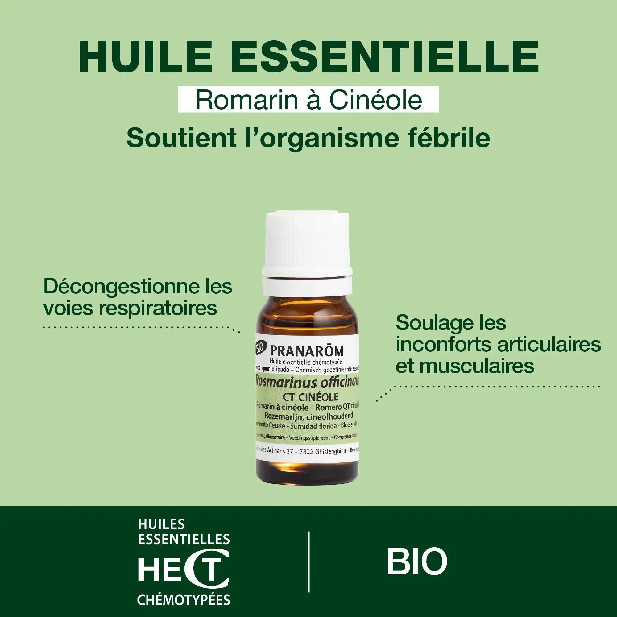 Huiles essentielles - Unisexe - Romarin à cinéole BIO, pack de 2 5/5