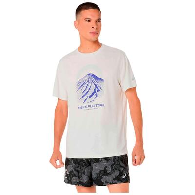 T-shirt met korte mouwen asics model camiseta asics fujitrail logo m voor unisex