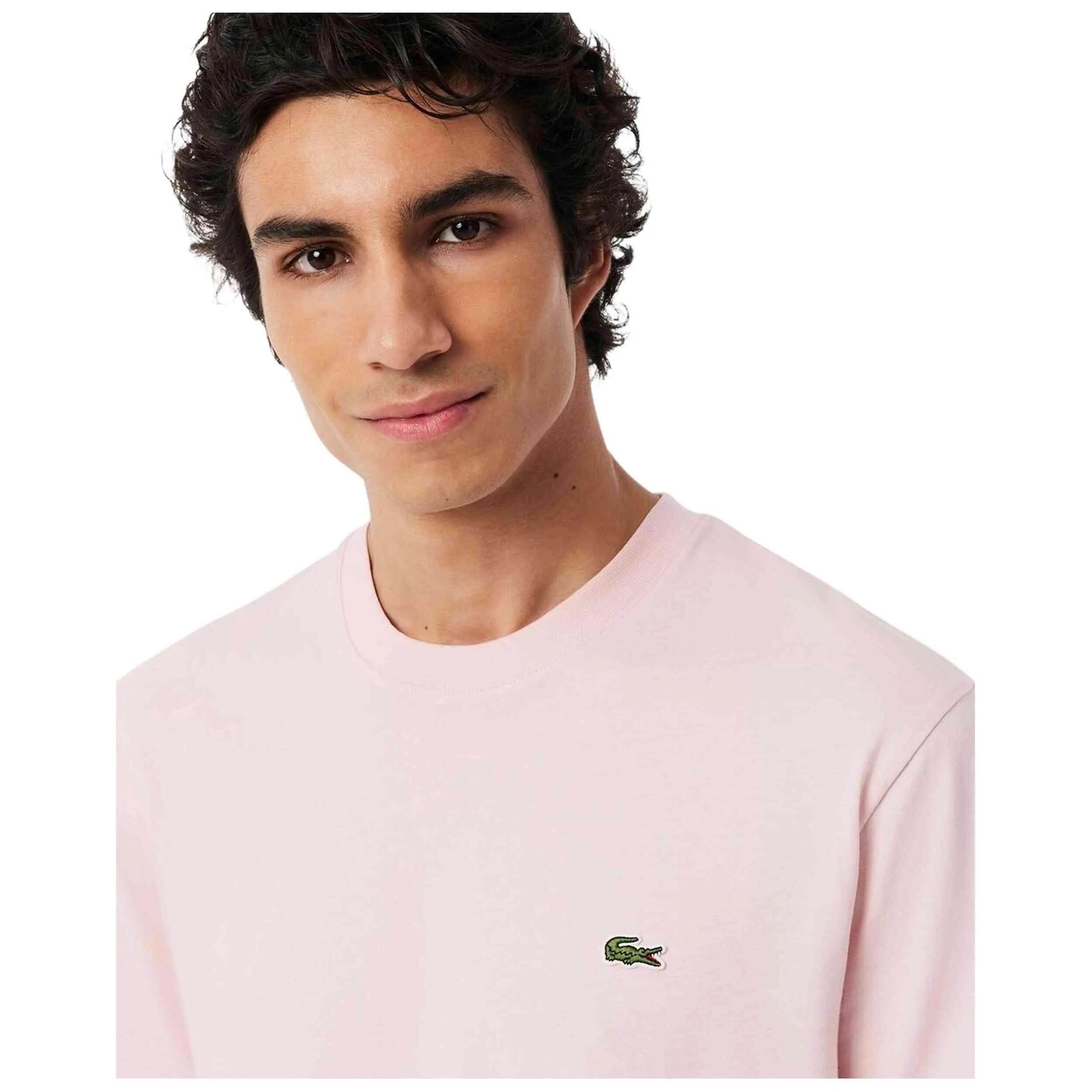 Maglia a maniche corte Lacoste modello CREWNECK T-SHIRTS MALE AD per uomini 3/5