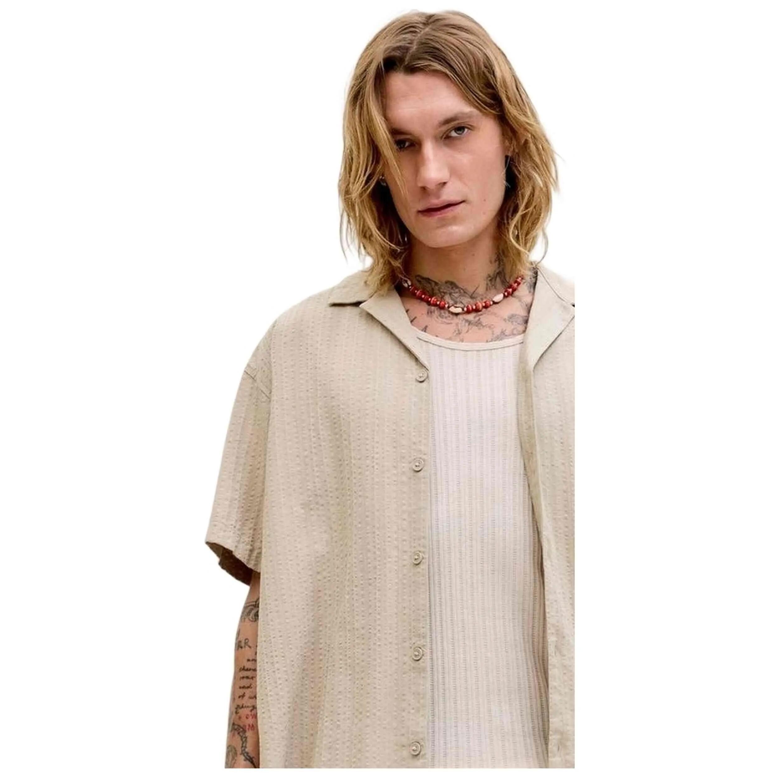 Maglia a maniche corte Jack&jones modello 12289457-BEI per uomini 2/5
