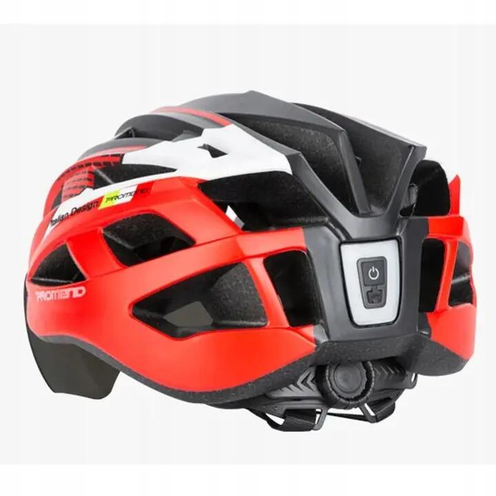Lampka rowerowa tylna, na sztyce ROXAR na kask USB IPX5 20LM 3/13