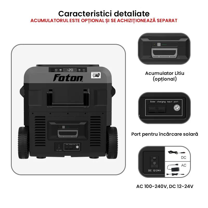 Frigider/Congelator auto cu doua zone -20°C cu Bluetoooth 8/9