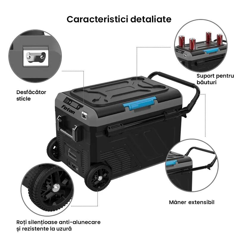 Frigider/Congelator auto cu doua zone -20°C cu Bluetoooth 6/9