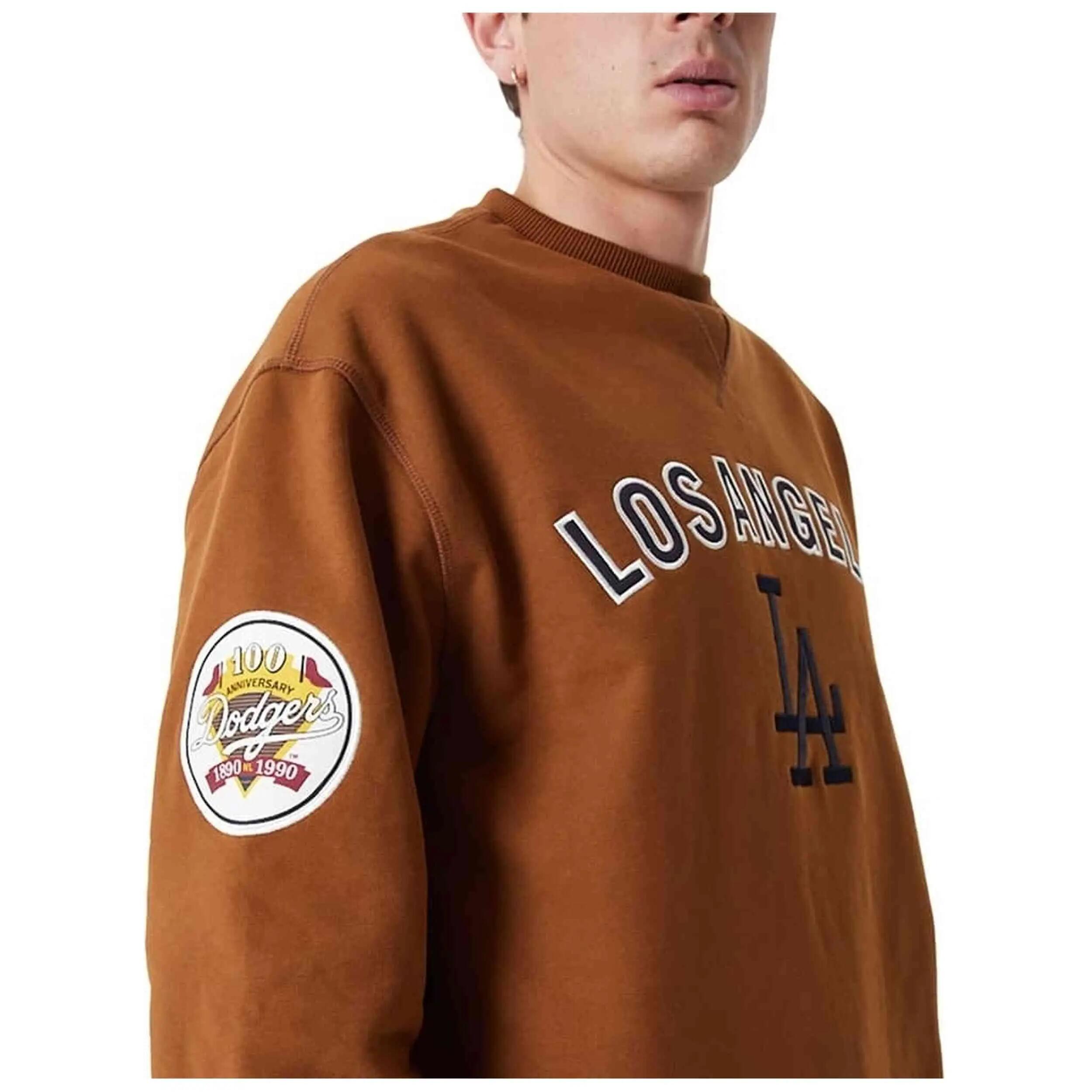 Felpa New era modello Sudadera Casual New Era Mlb Large Logo Os Crew per unisex 3/3