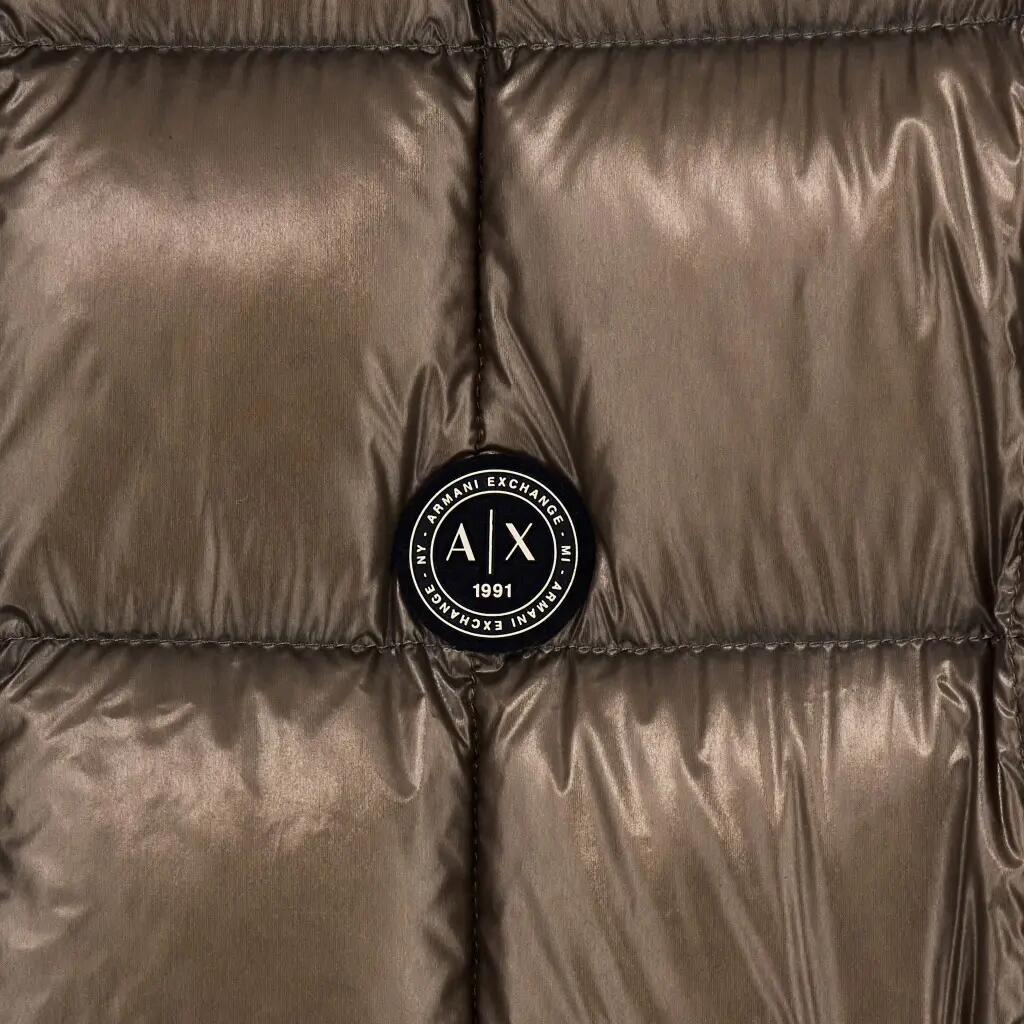 Jaqueta Armani Exchange Modelo Xm003474 Af2375 Down Jacket Cor Bronze 5/5