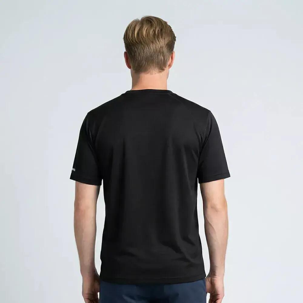 T-shirt de Randonnée homme Thermorégulant, anti UV TWIKY Noir 2/3
