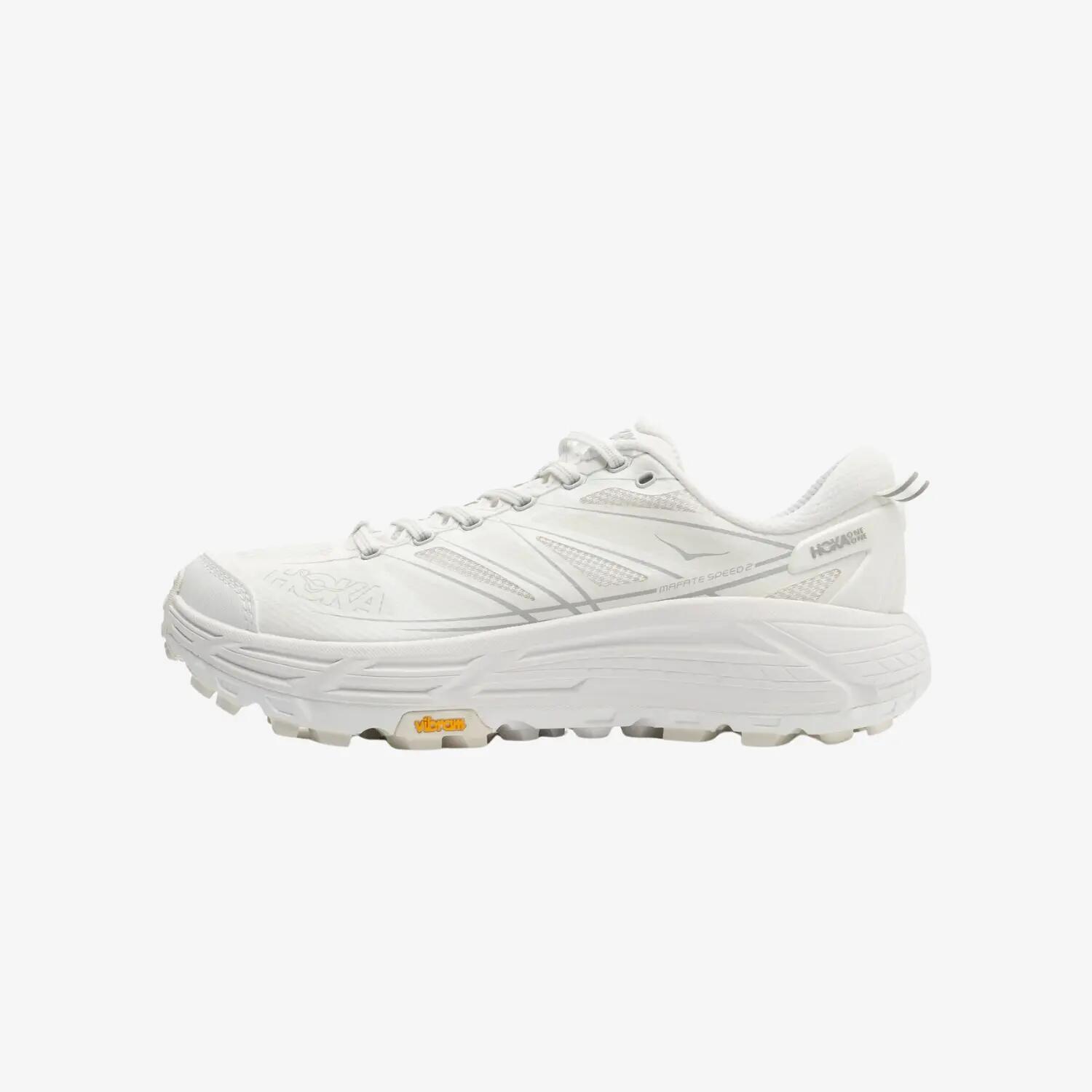 Adidași de trail running HOKA Mafate Speed 2 alb/rocă lunară