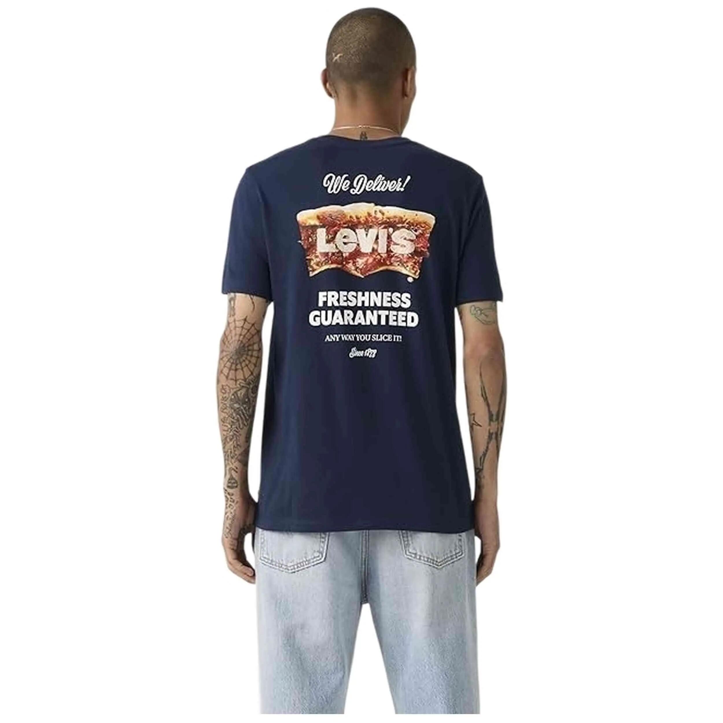 Maglia a maniche corte Levi's modello GRAPHIC CREWNECK TEE LEVIS PIZ per uomini 2/5