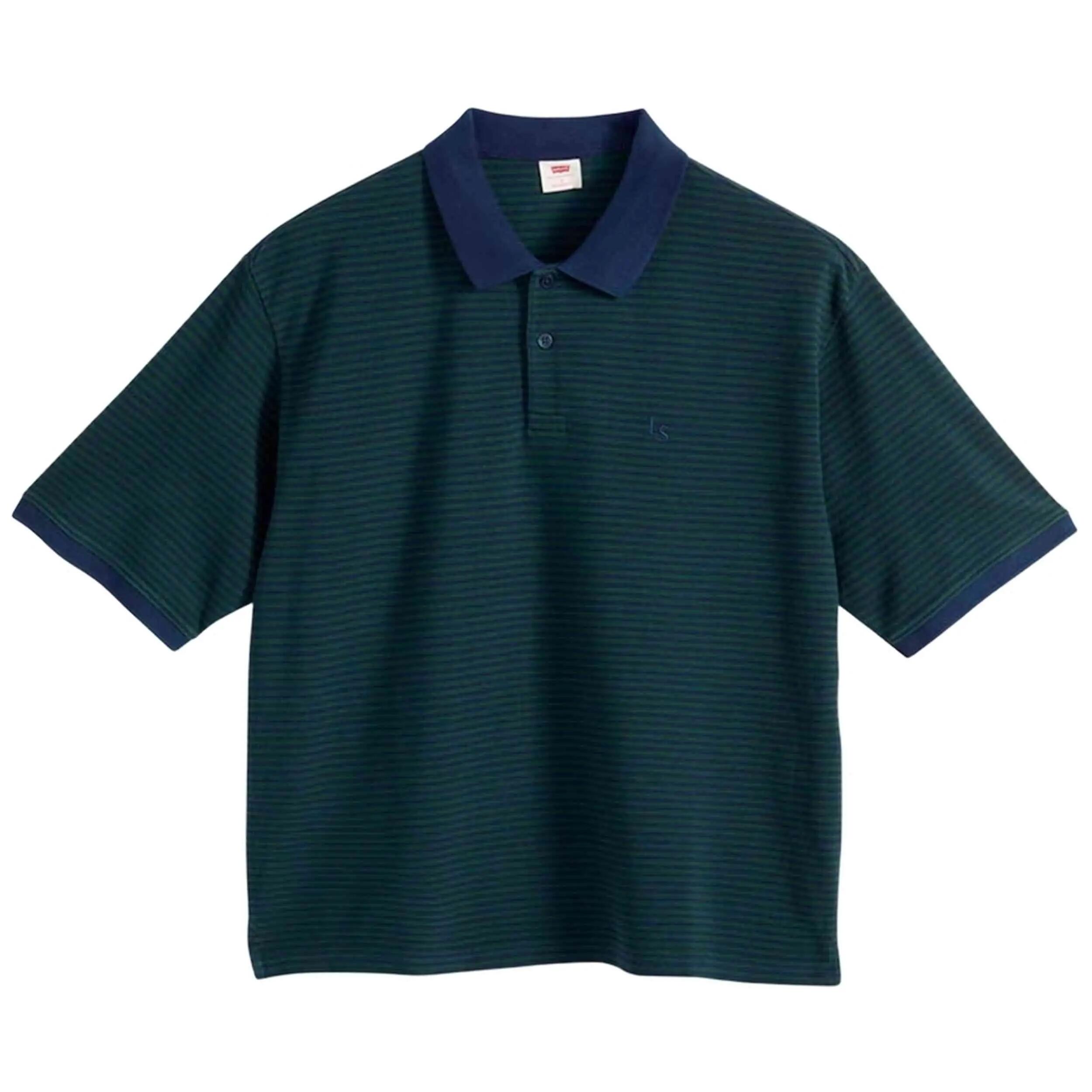 Polo de manga corta Levi's modelo FINN BOXY POLO EUAN STRIPE SYCAMOR para hombre 3/3