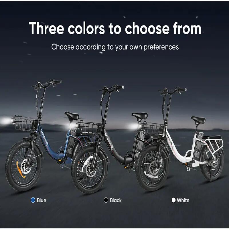 Bicicleta elétrica SAMEBIKE CY20PRO, bateria 48V 13Ah, pneus de 20 polegadas 11/11