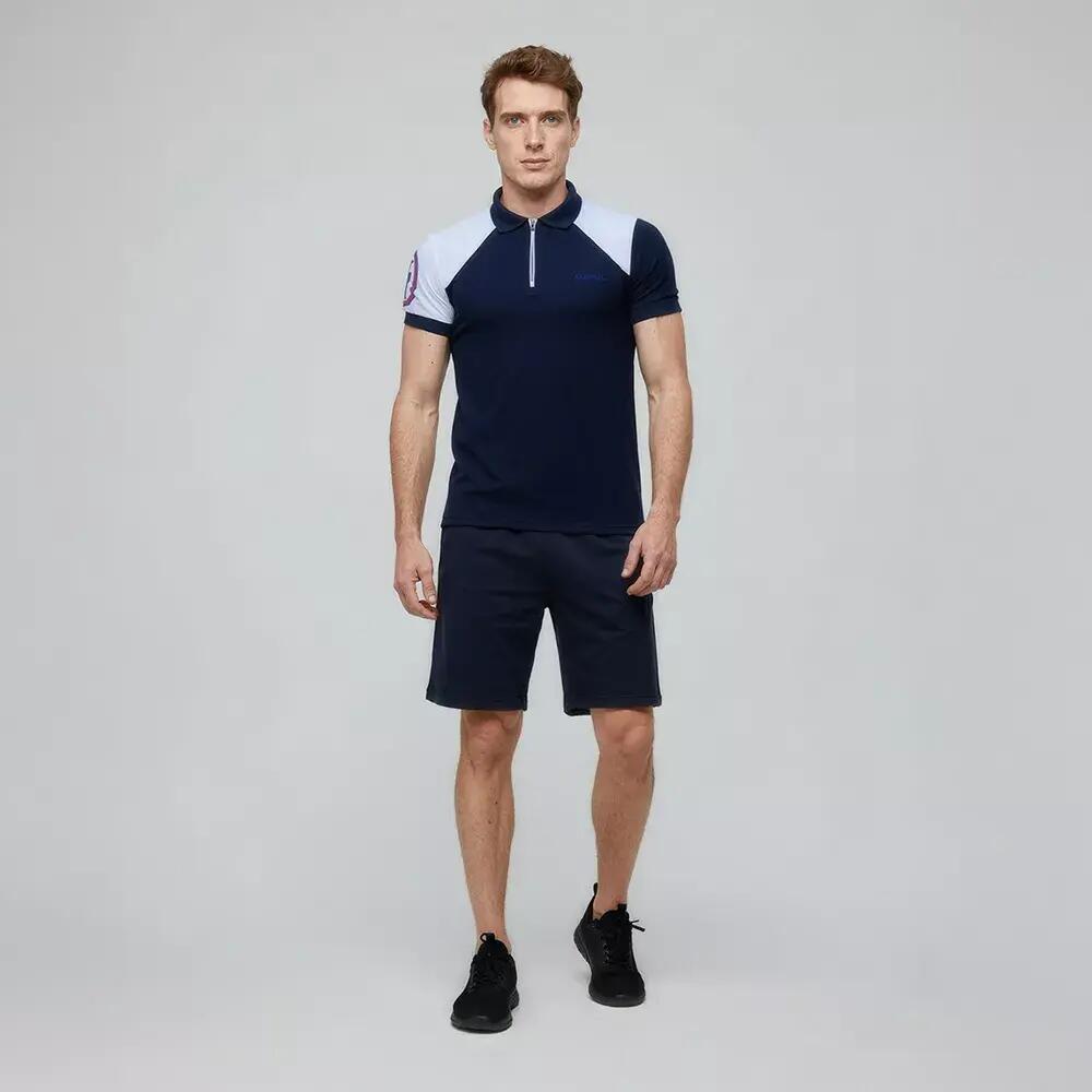 Polo de Randonnée homme Thermorégulant, anti UV LOPI SWING Bleu Navy 3/3