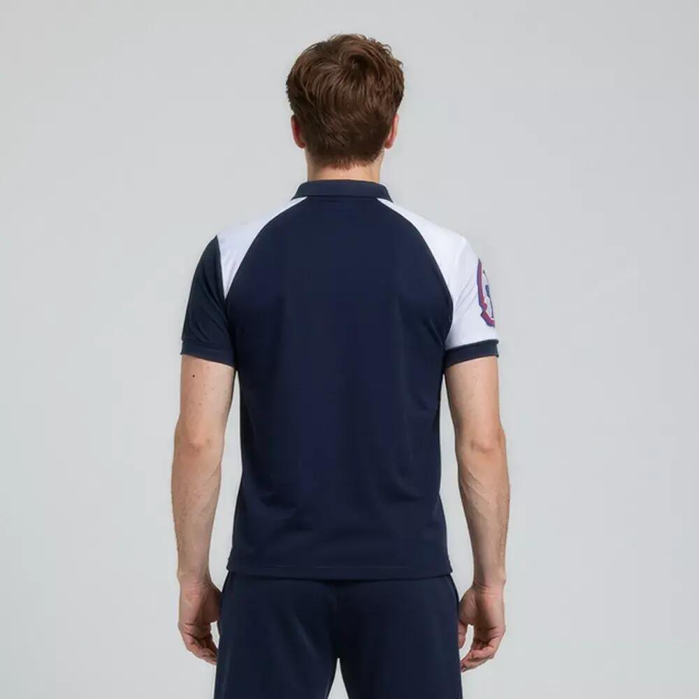 Polo de Randonnée homme Thermorégulant, anti UV LOPI SWING Bleu Navy 2/3