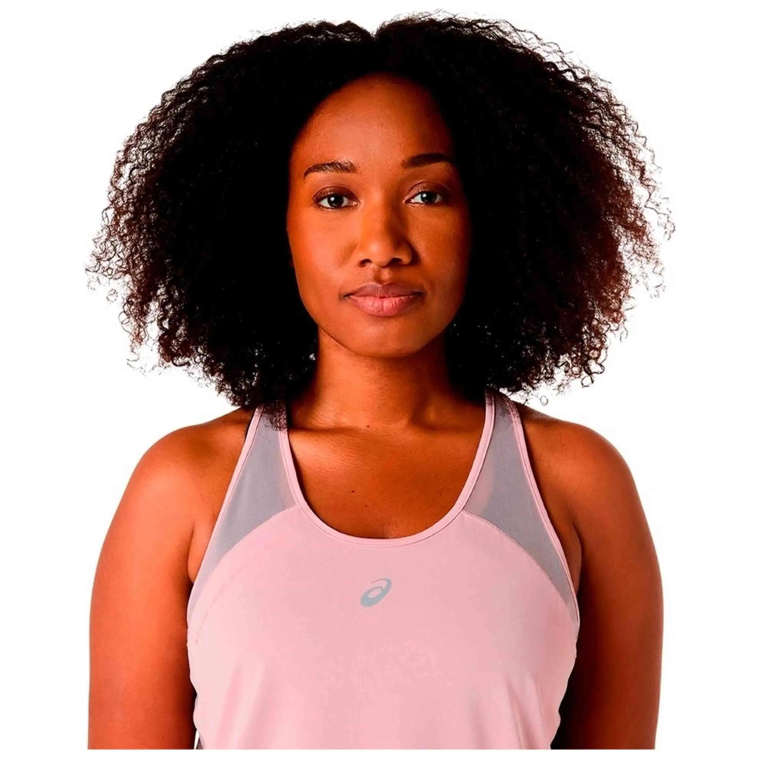 Maglia a maniche corte Asics modello Camiseta ASICS Road sin mangas bl per donne 4/4