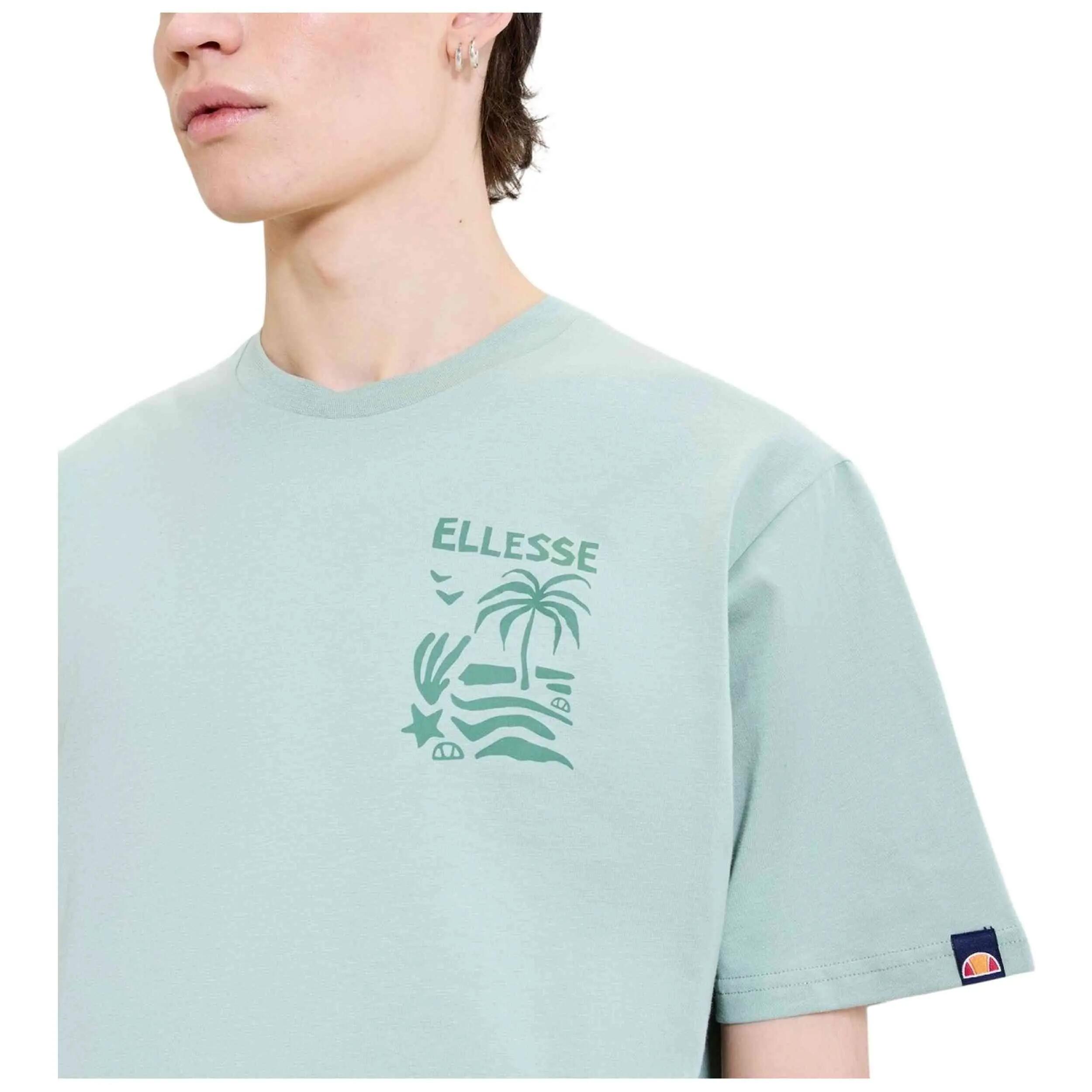 T-shirt Ellesse modelo SHA22564-GRN para homem 4/4