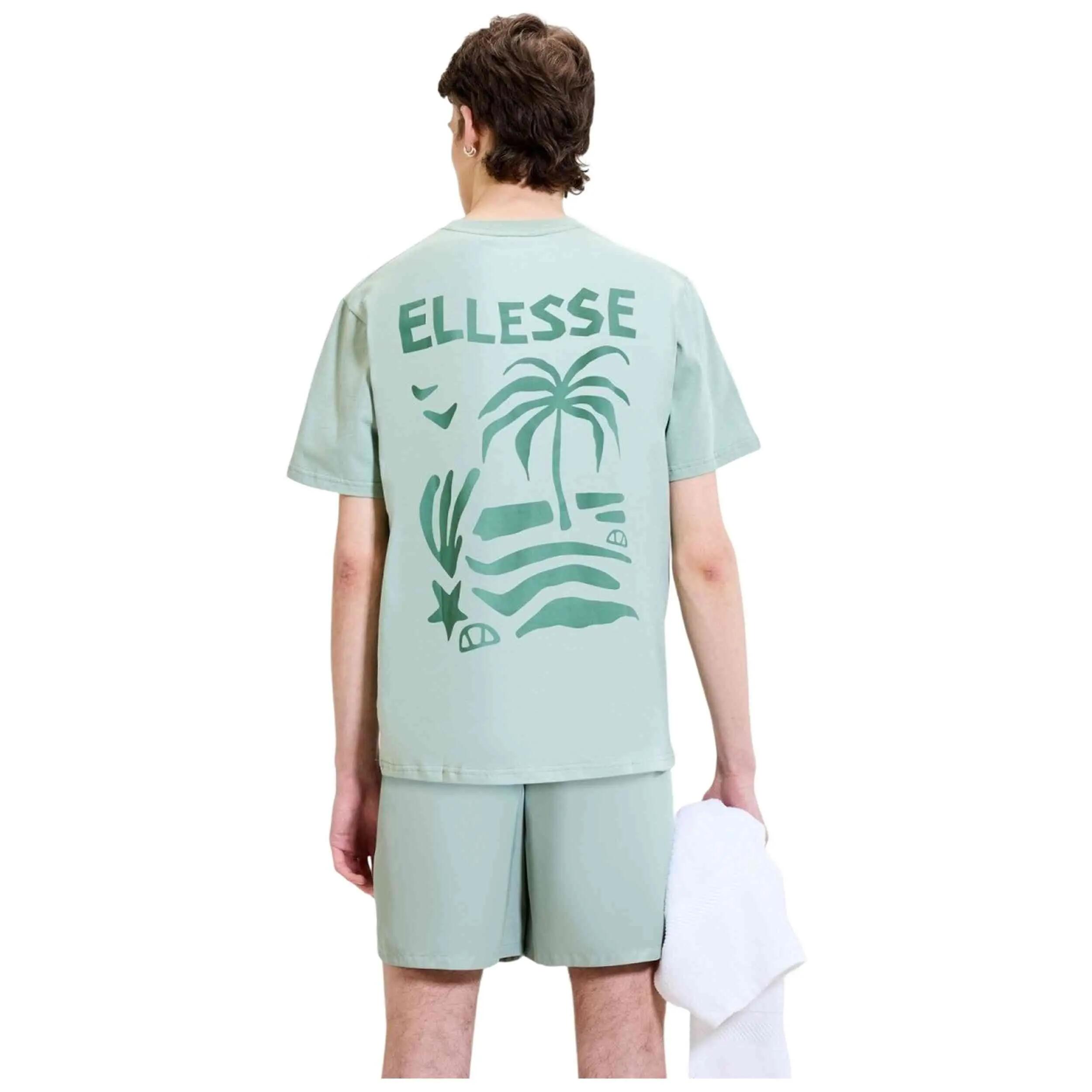 T-shirt Ellesse modelo SHA22564-GRN para homem 3/4