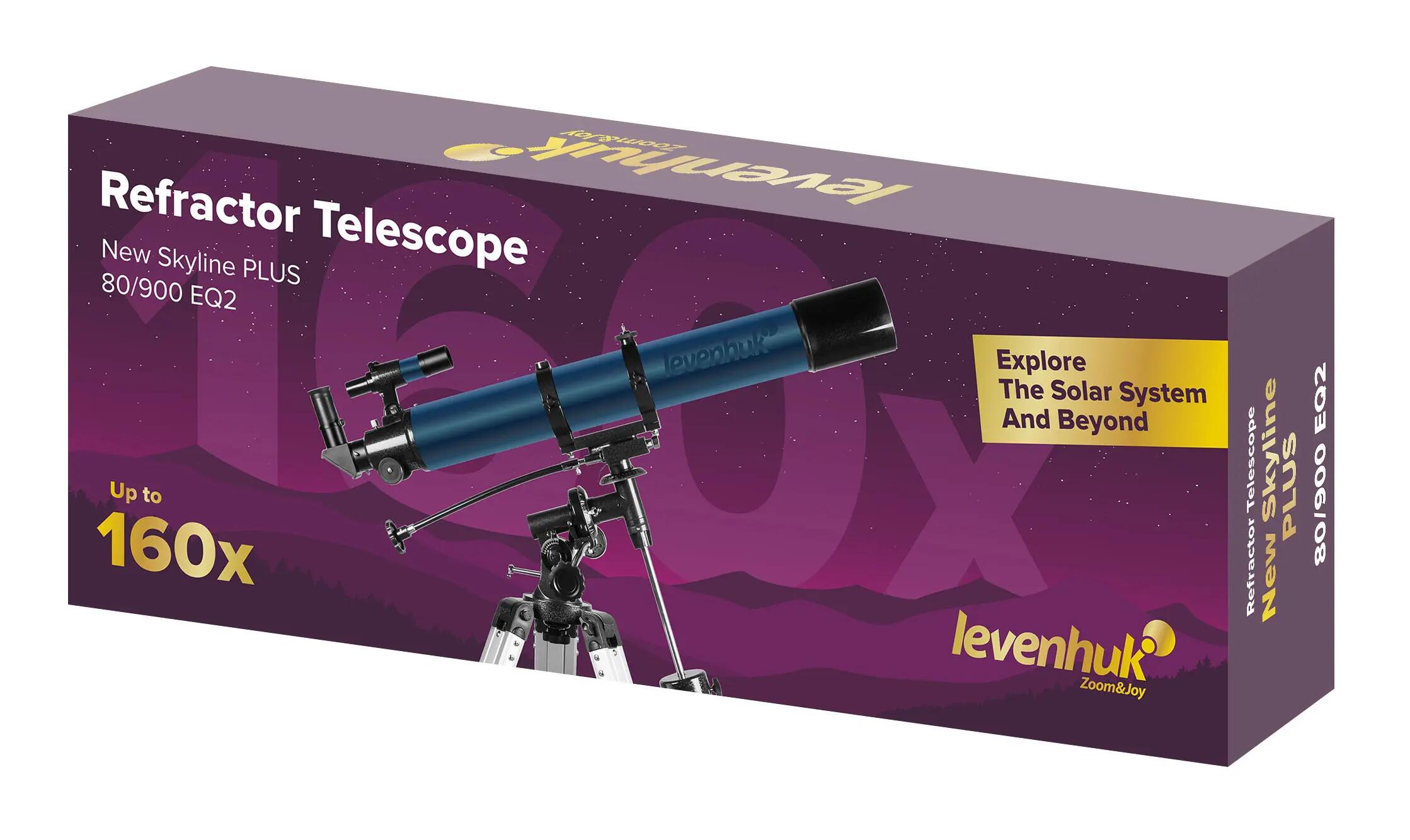 Telescopio refractor 90 mm 900 mm - New Skyline PLUS - Negro 2/2