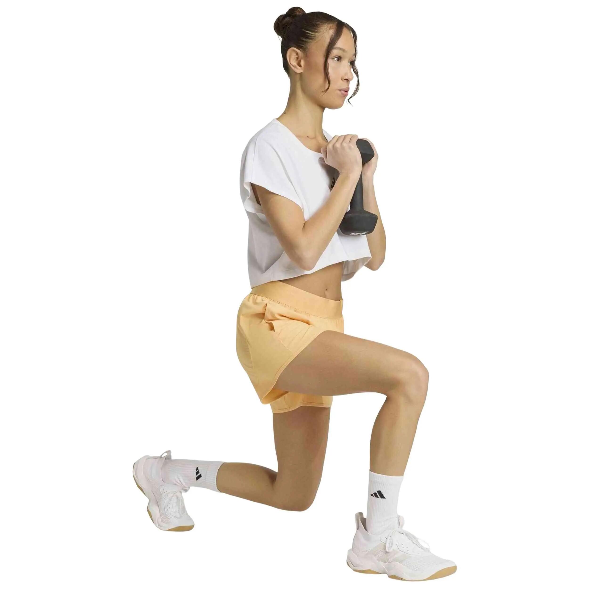 Korte broek Adidas model Pantalón corto adidas Pacer Workout Flex W voor vrouwen 4/5