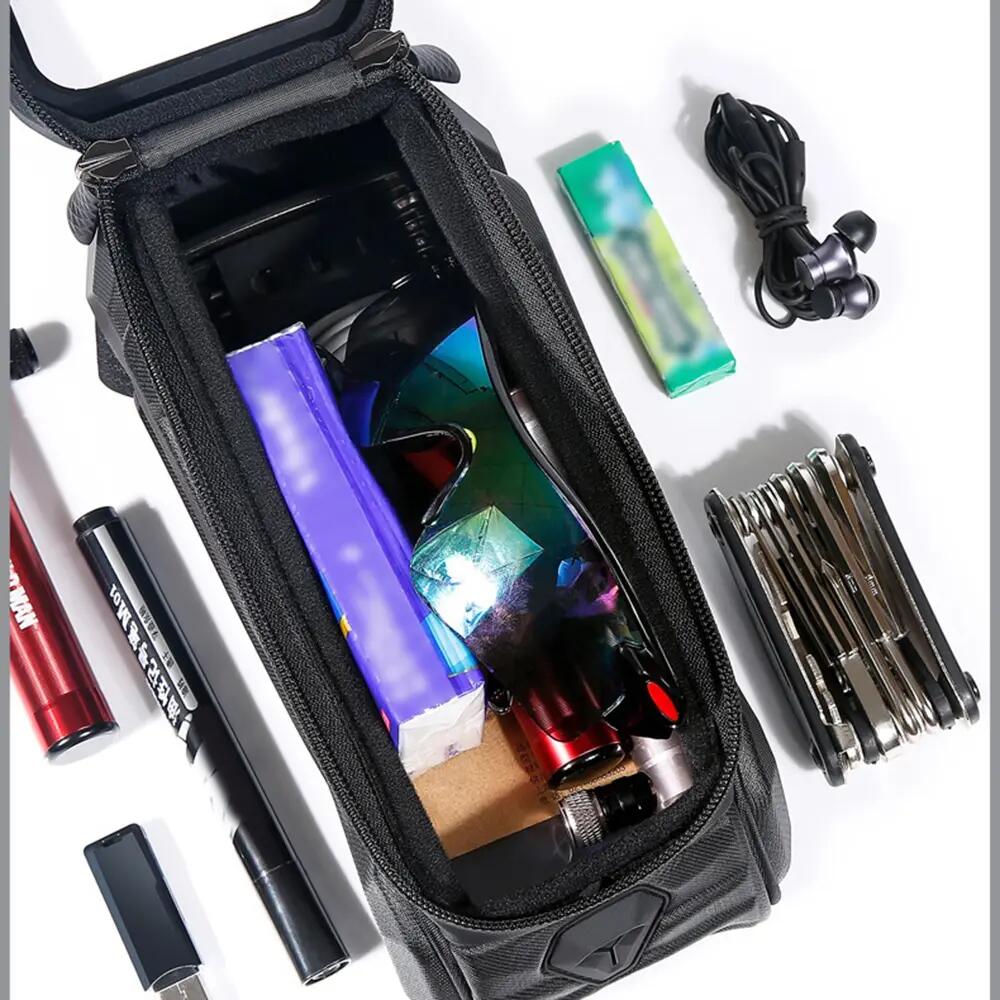 Borsa telaio bici con supporto telefono impermeabile WILD MAN 5/5